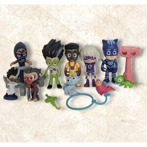 PJ Masks Figures Newton Star Meow Kitty Luna Girl Pets Romeo Cat Boy Mini Toys